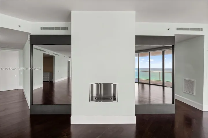 TV Mirrors and Fireplace