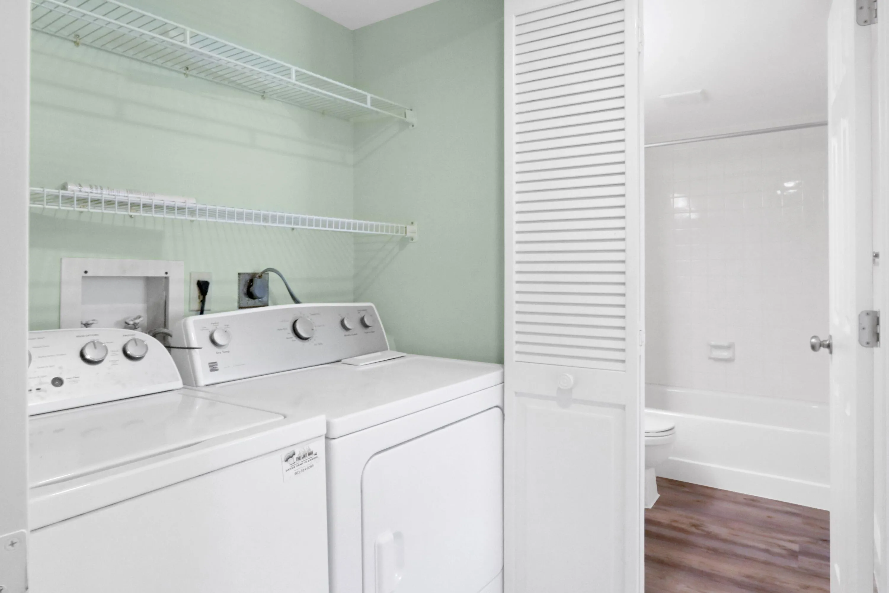 Laundry Closet and Guest Bathroom