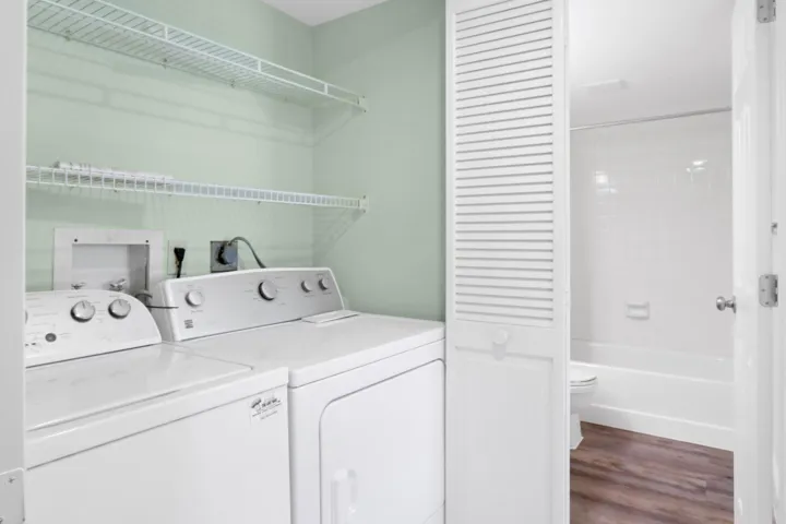 Laundry Closet and Guest Bathroom