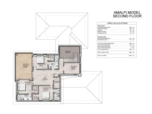 Amalfi second floor