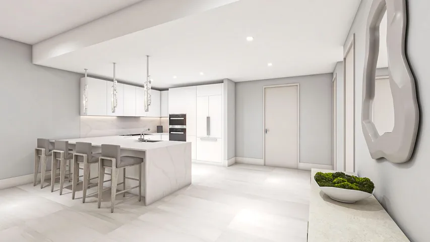 A.10 Kitchen Entry Furnished Rendering
