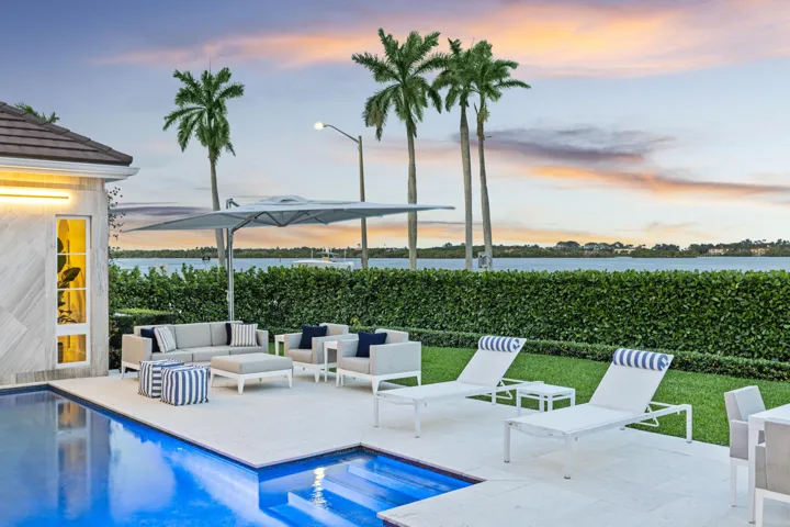 Sunrise Pool Facing Intracoastal