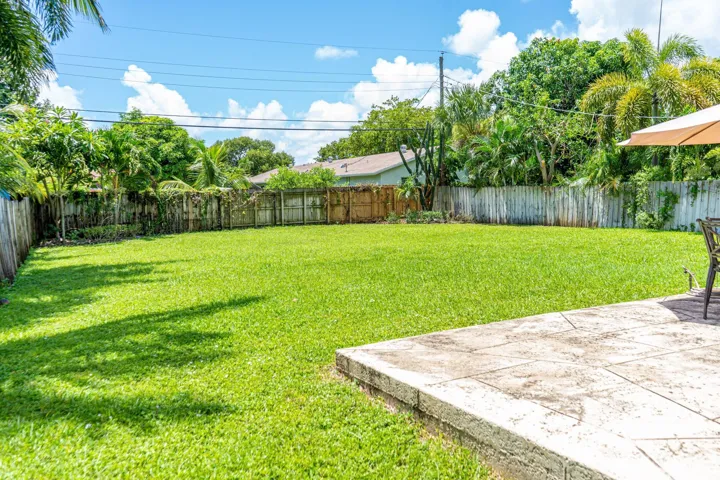 huge backyard