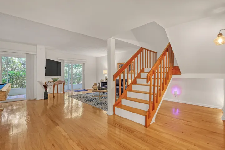 Stairway to the bedrooms on the second floor
