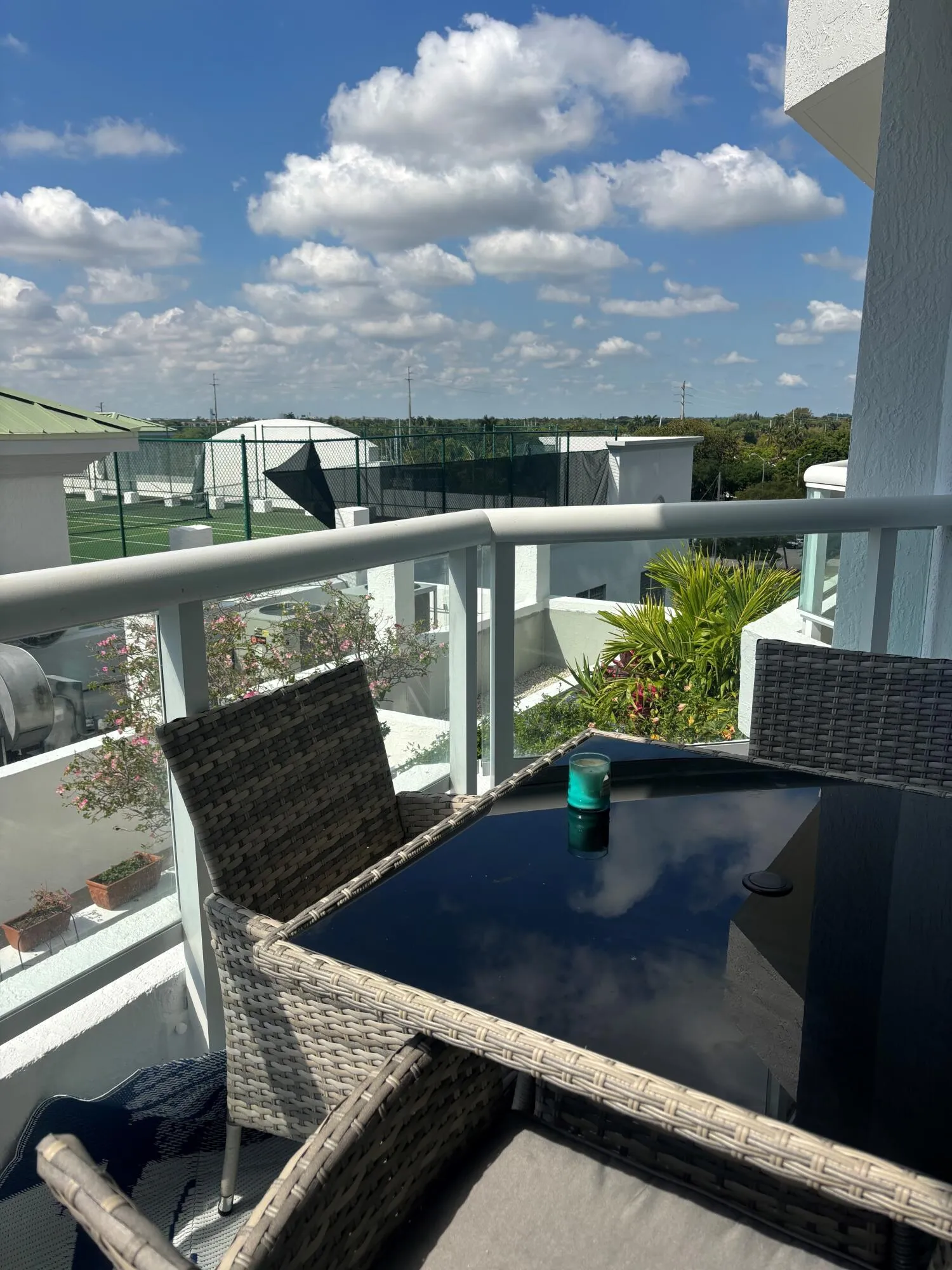 Private Balcony with a view