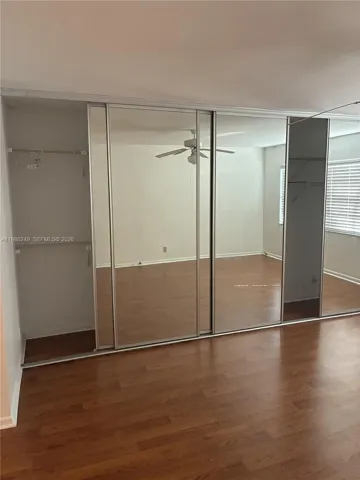 Master bedroom Glass closet doors