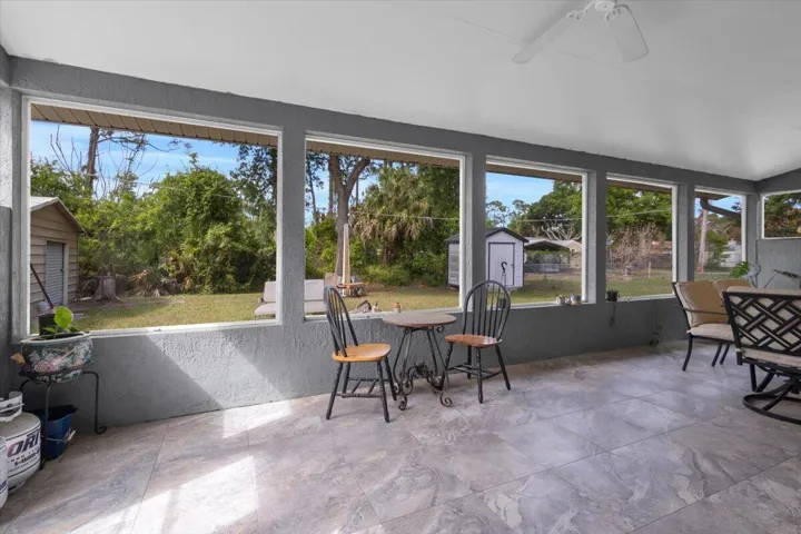Back screened in patio