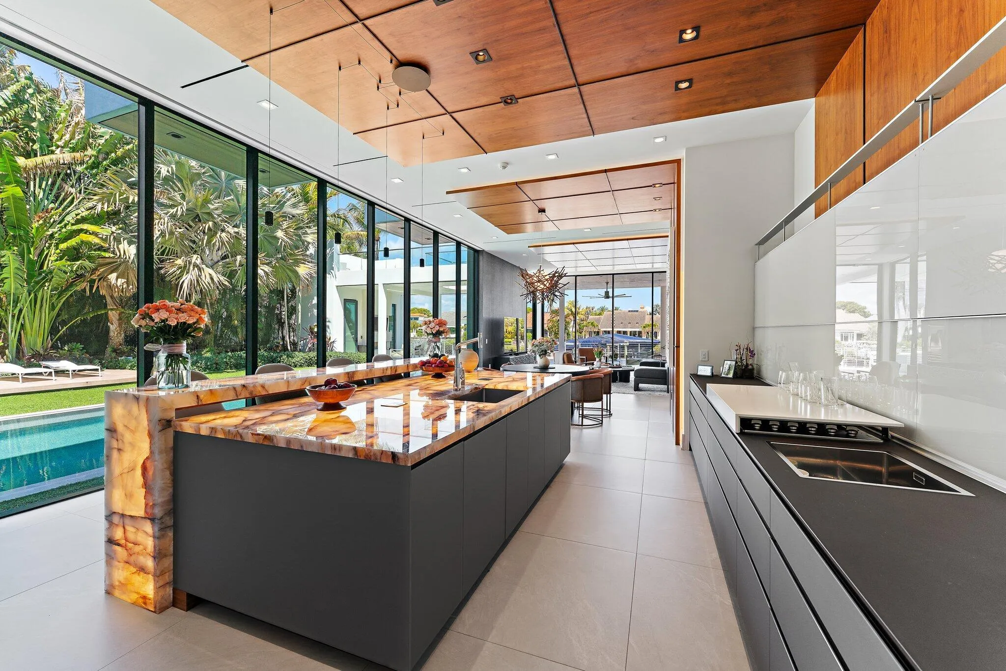 chef's kitchen with Italian cabinetry