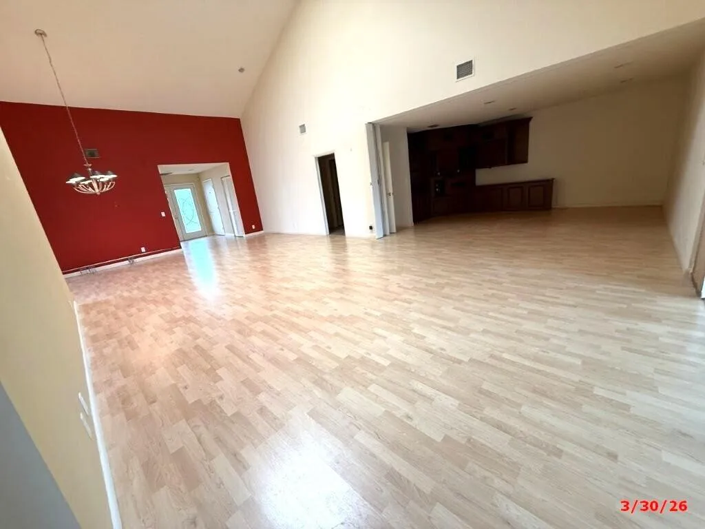 View towards front door/living area
