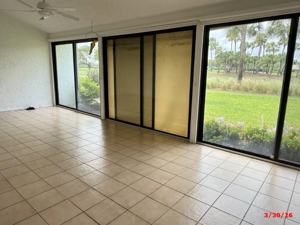 Slider enclosed patio