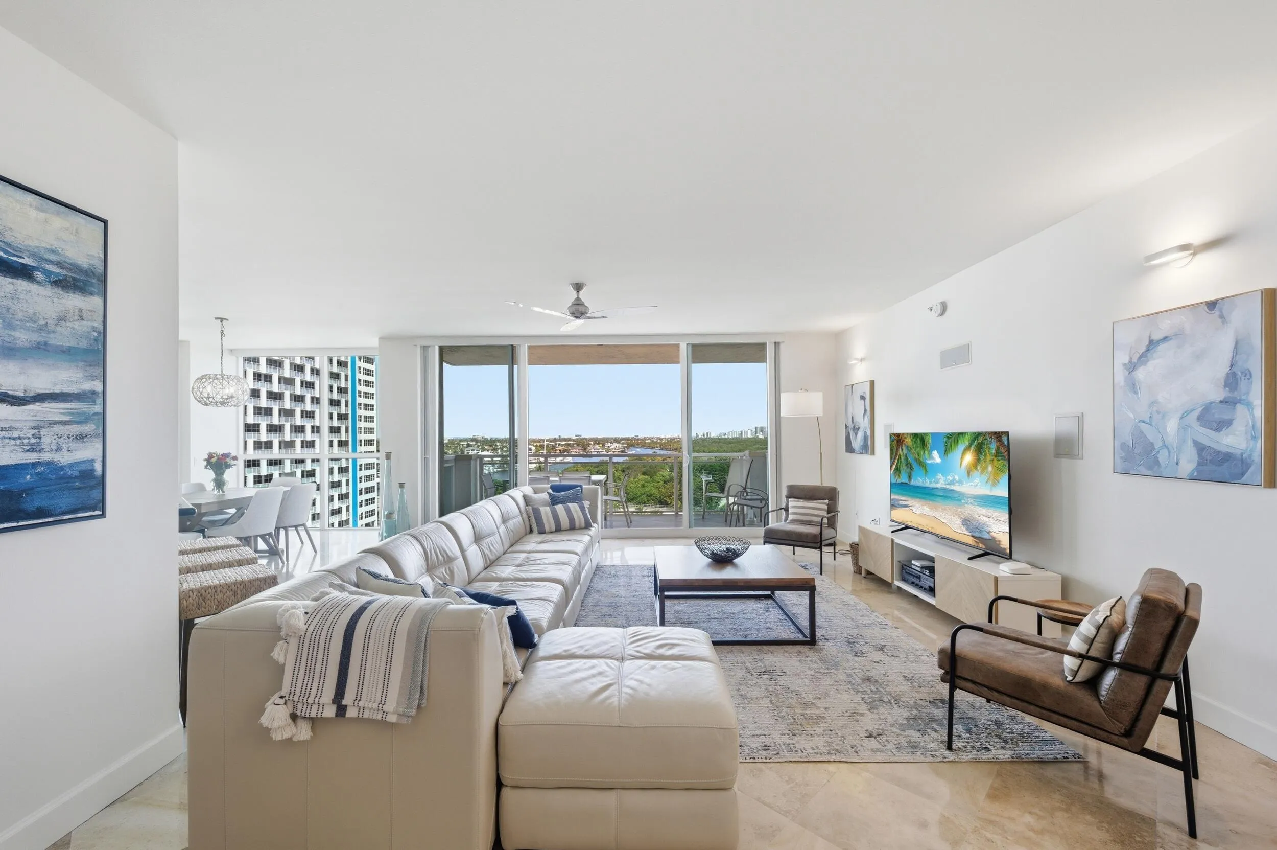 Living Room / Water Views