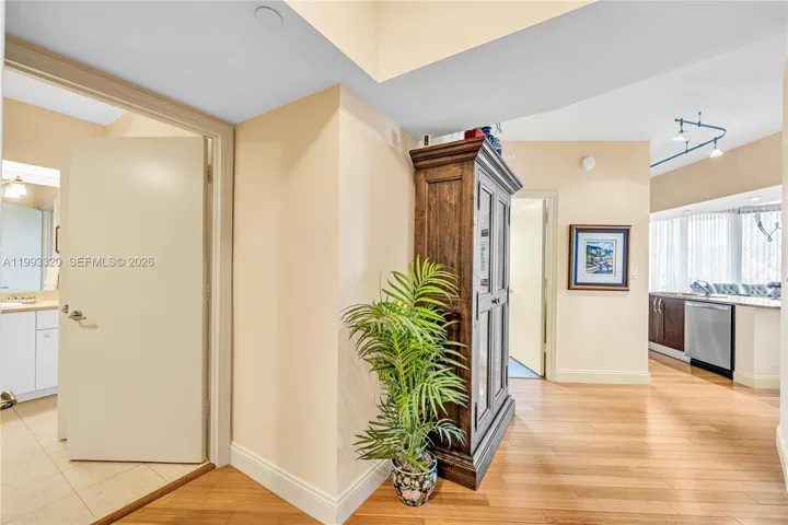 entrance to powder room