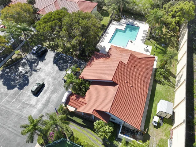 Aerial Clubhouse and Pool