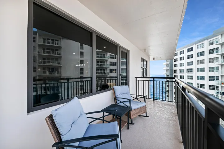 First of two balconies