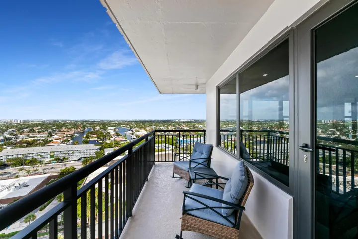First of two balconies