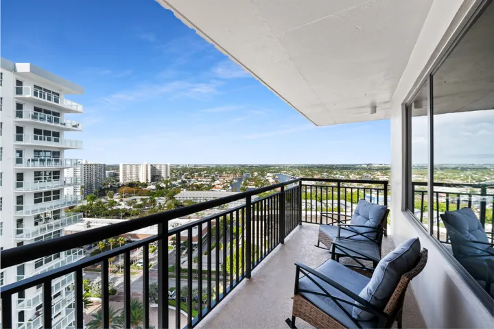 First of two balconies