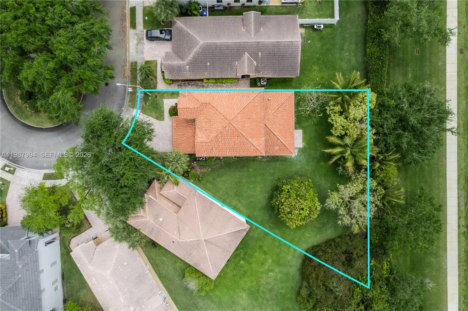 Oversized cul-de-sac lot with 11,500+ Sq. Ft.