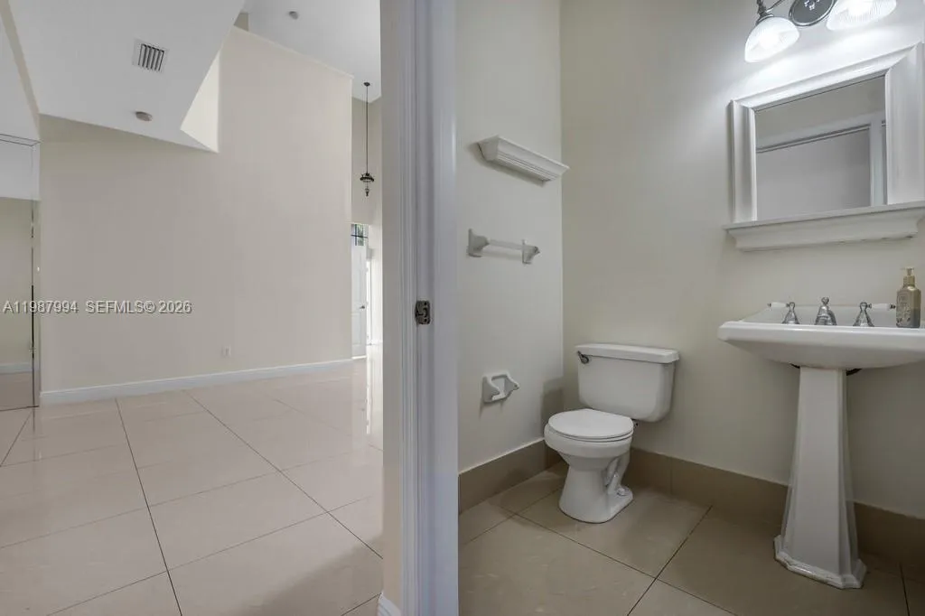 Half bath on GROUND floor