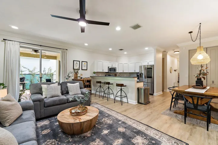 Living Room + Kitchen