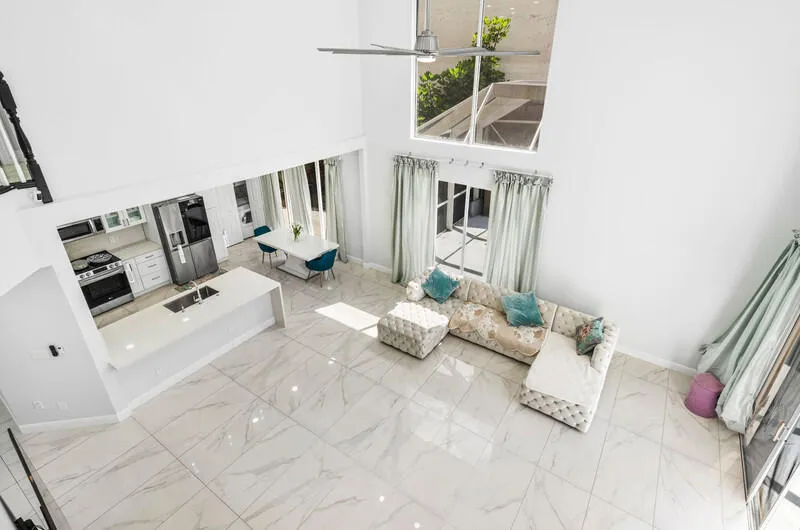 Looking down from Hallway