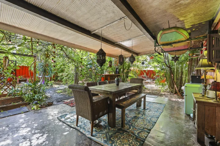 back yard patio