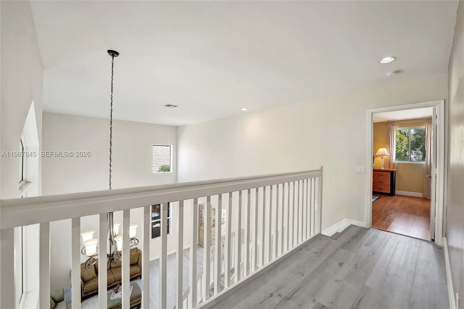 Upstairs Hallway separating Primary Suite and 3 bedrooms