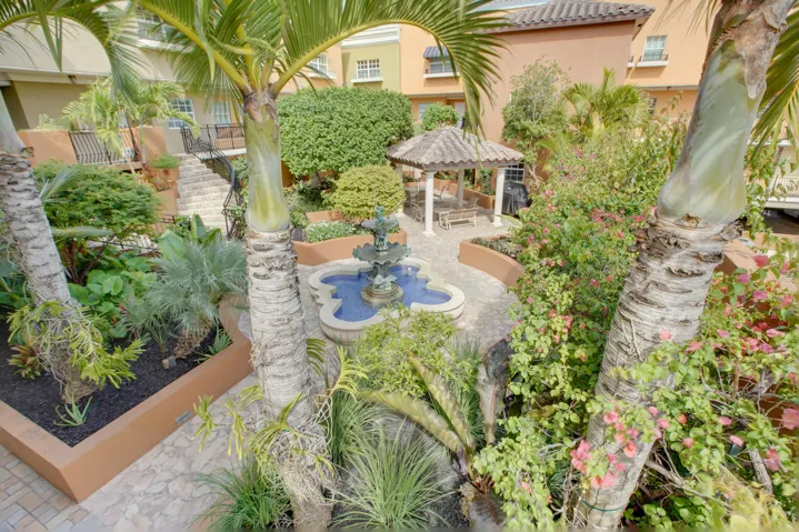 A luxury boutique community surrounding a beautiful central garden courtyard