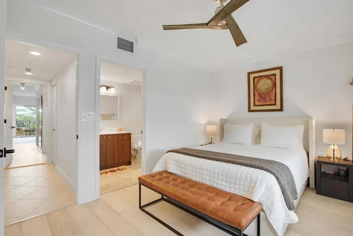 down the hall is the Second Bedroom with an Ensuite Bathroom