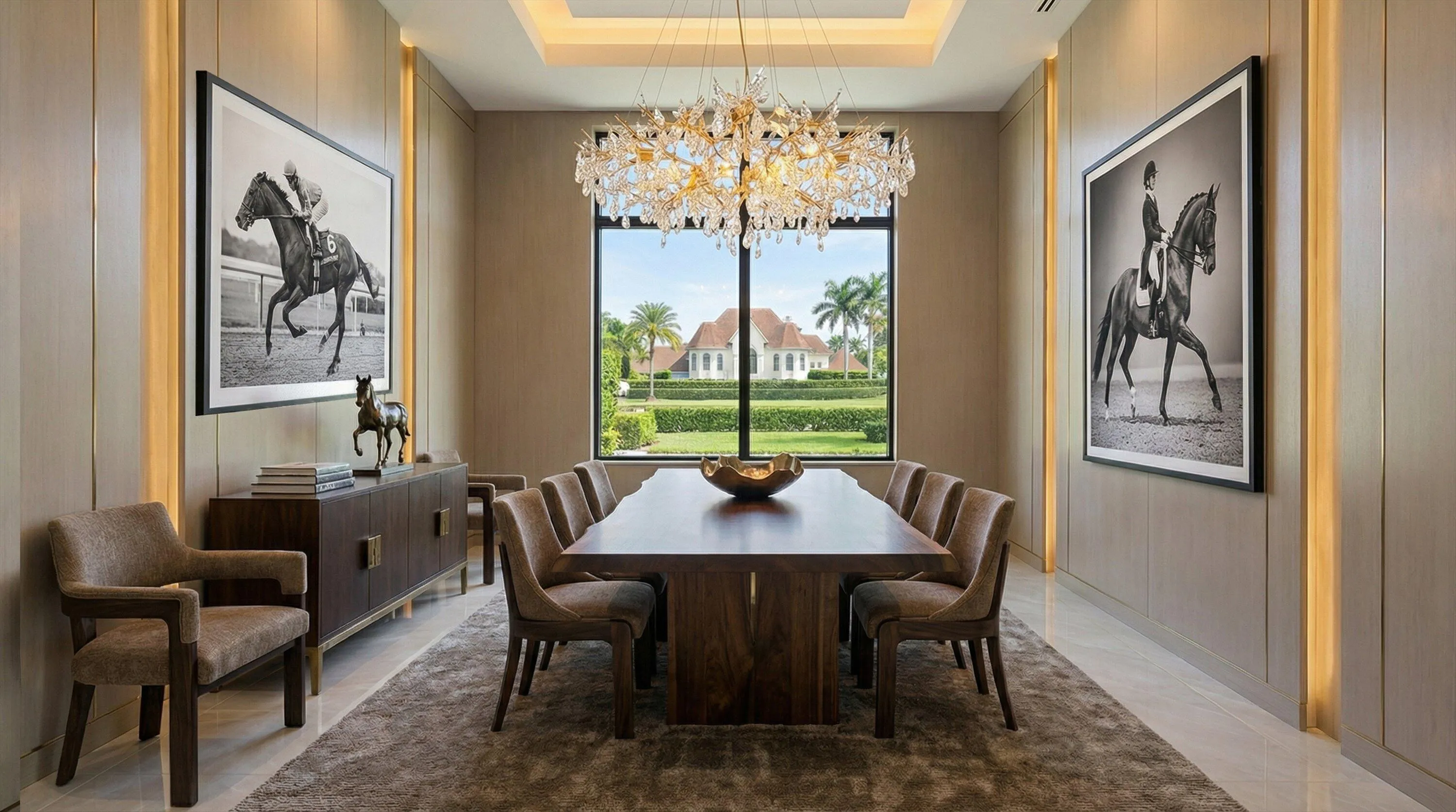 Formal dining area