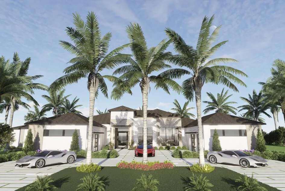 3905 Fieldview Way - builder rendering front elevation.