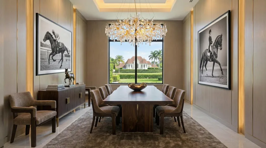 Formal dining area