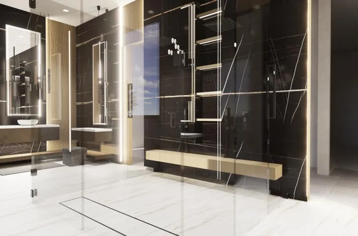 Steam Shower in Primary Bath