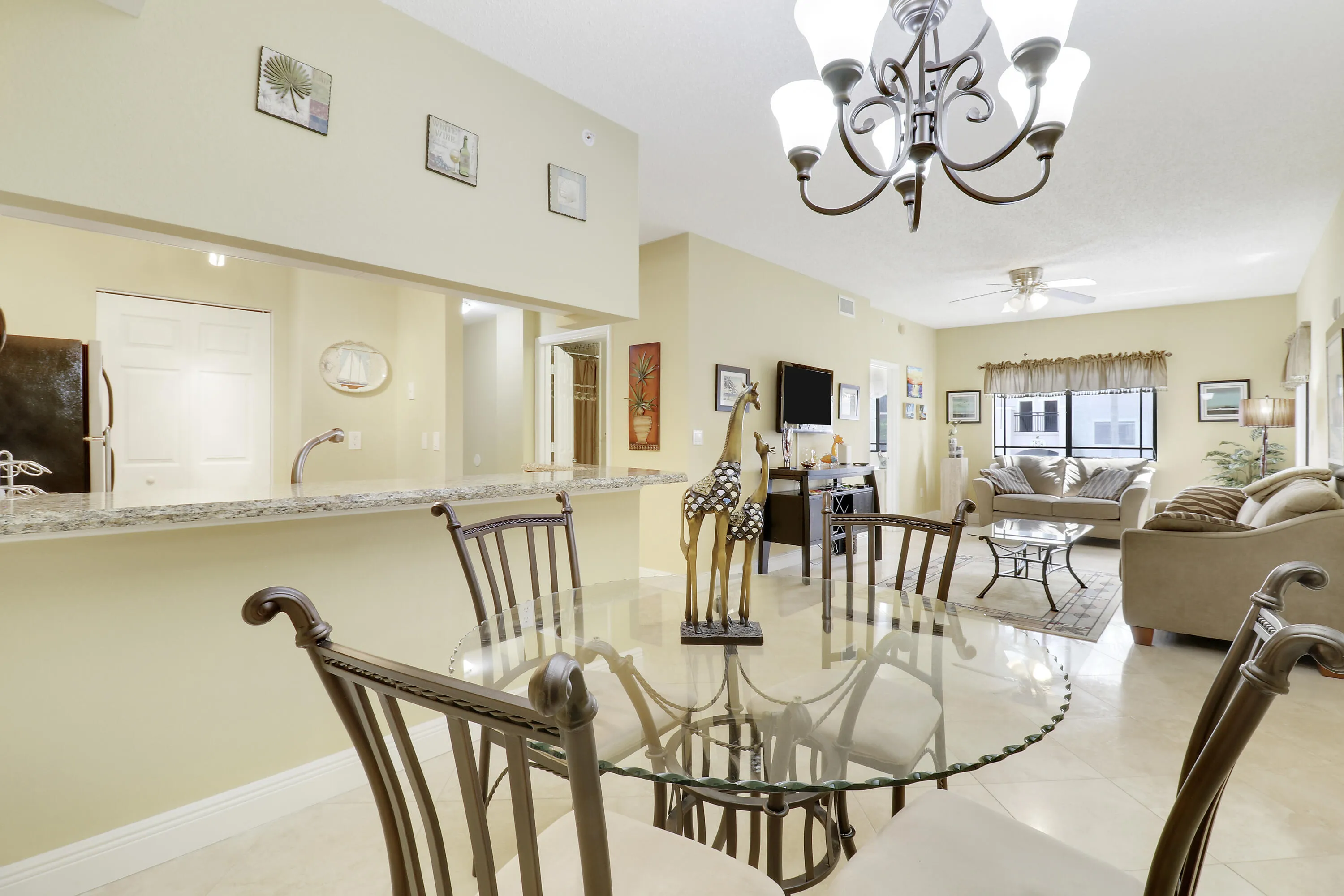 Dining Area and Living Room