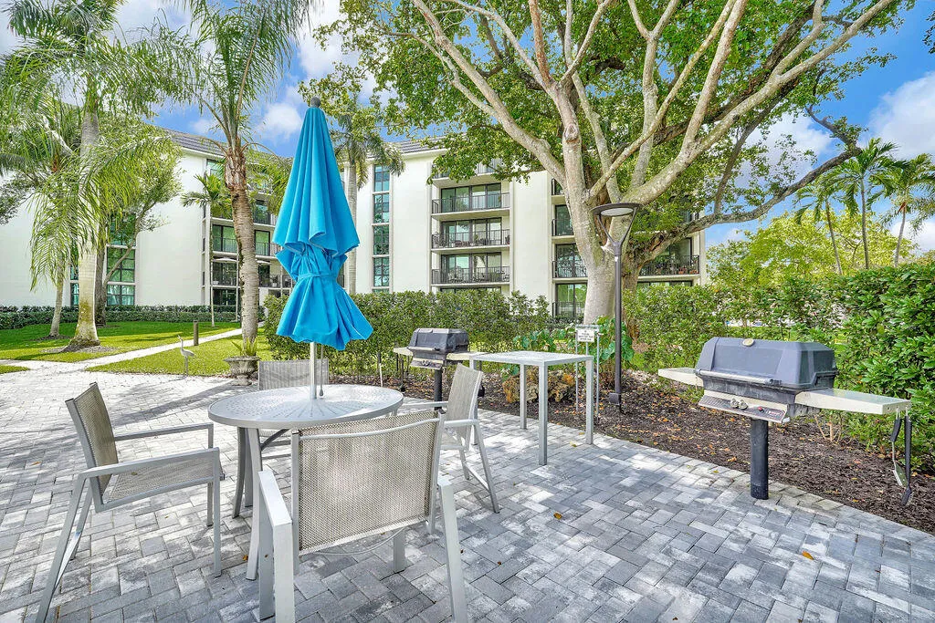 Patio area with BBQ