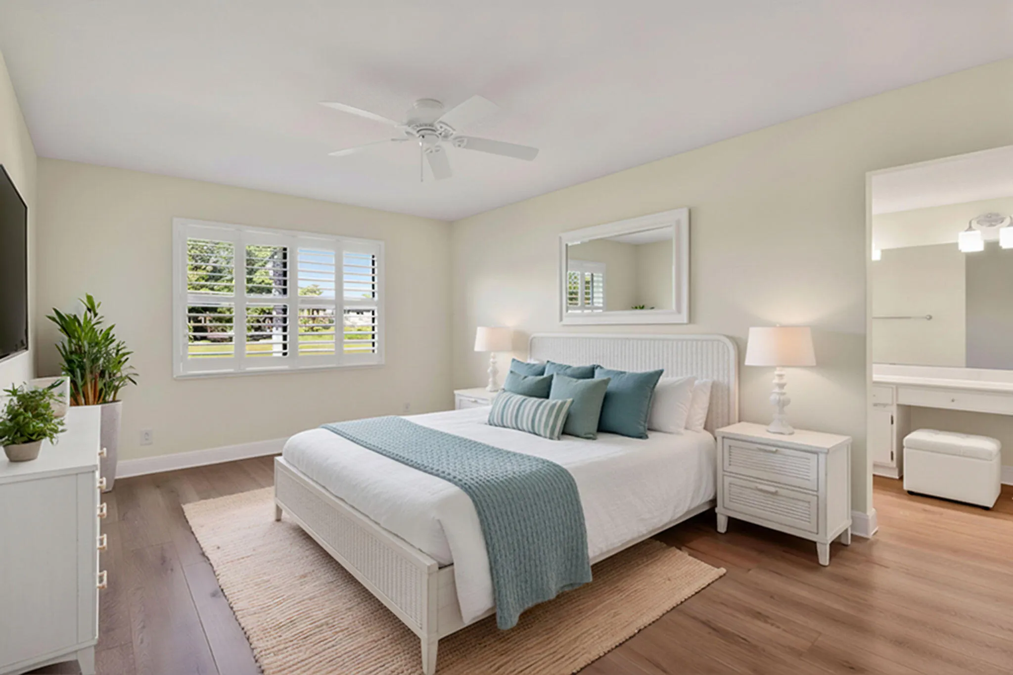 Staged Primary Bedroom