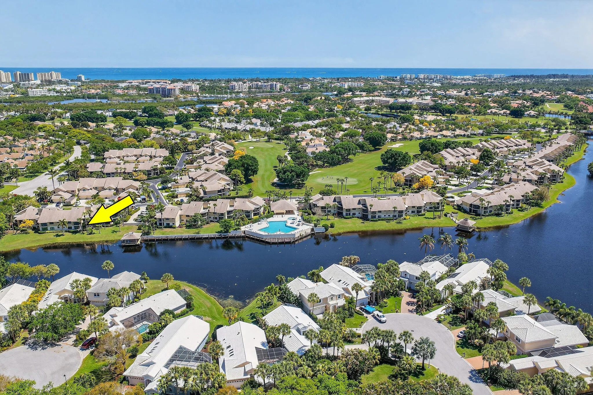 Waterbend Aerial View - Arrow points to location of #128