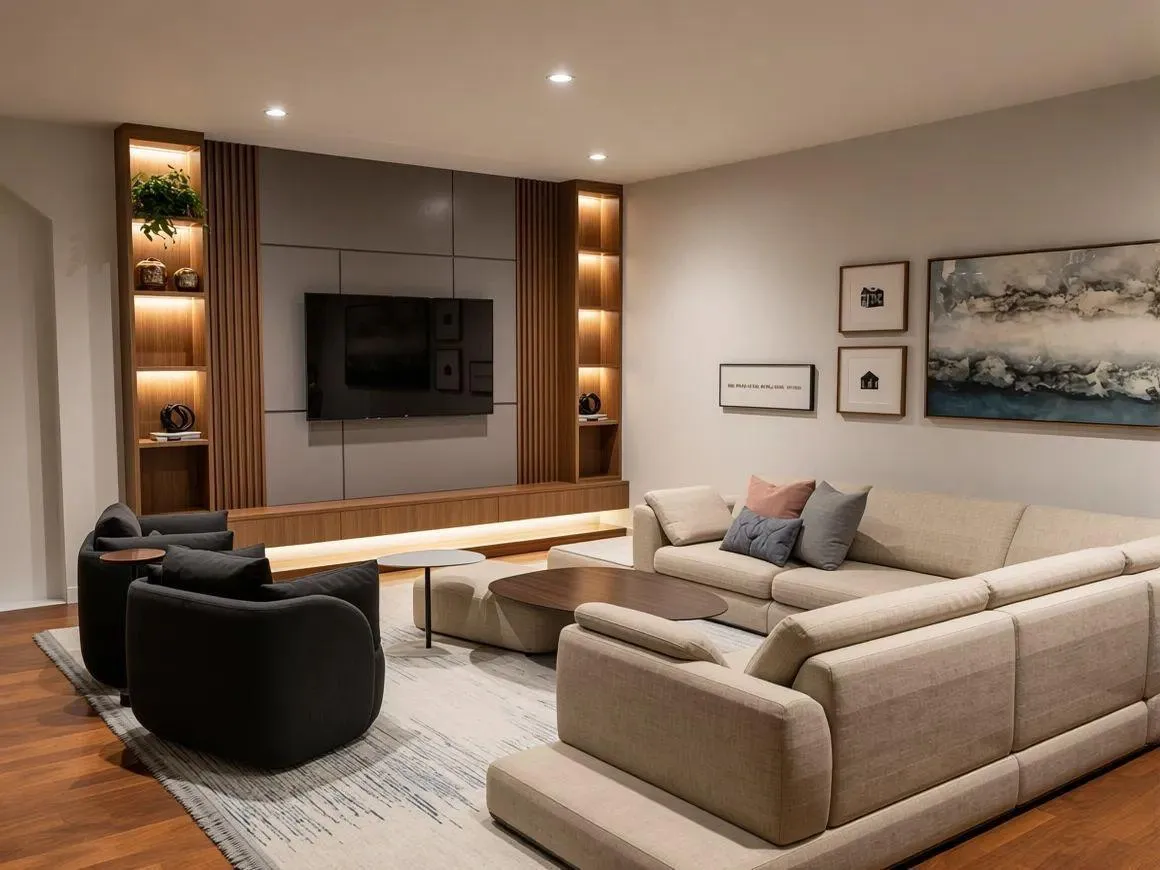Designer wall paneling and custom built-in features are negotiable and available separately outside of the sale price