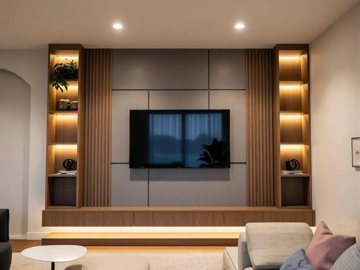 Designer wall paneling and custom built-in features are negotiable and available separately outside of the sale price.