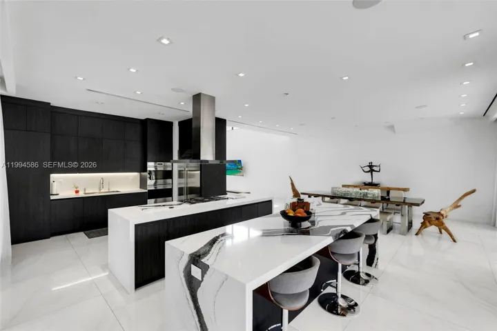 Double Waterfall Kitchen Islands