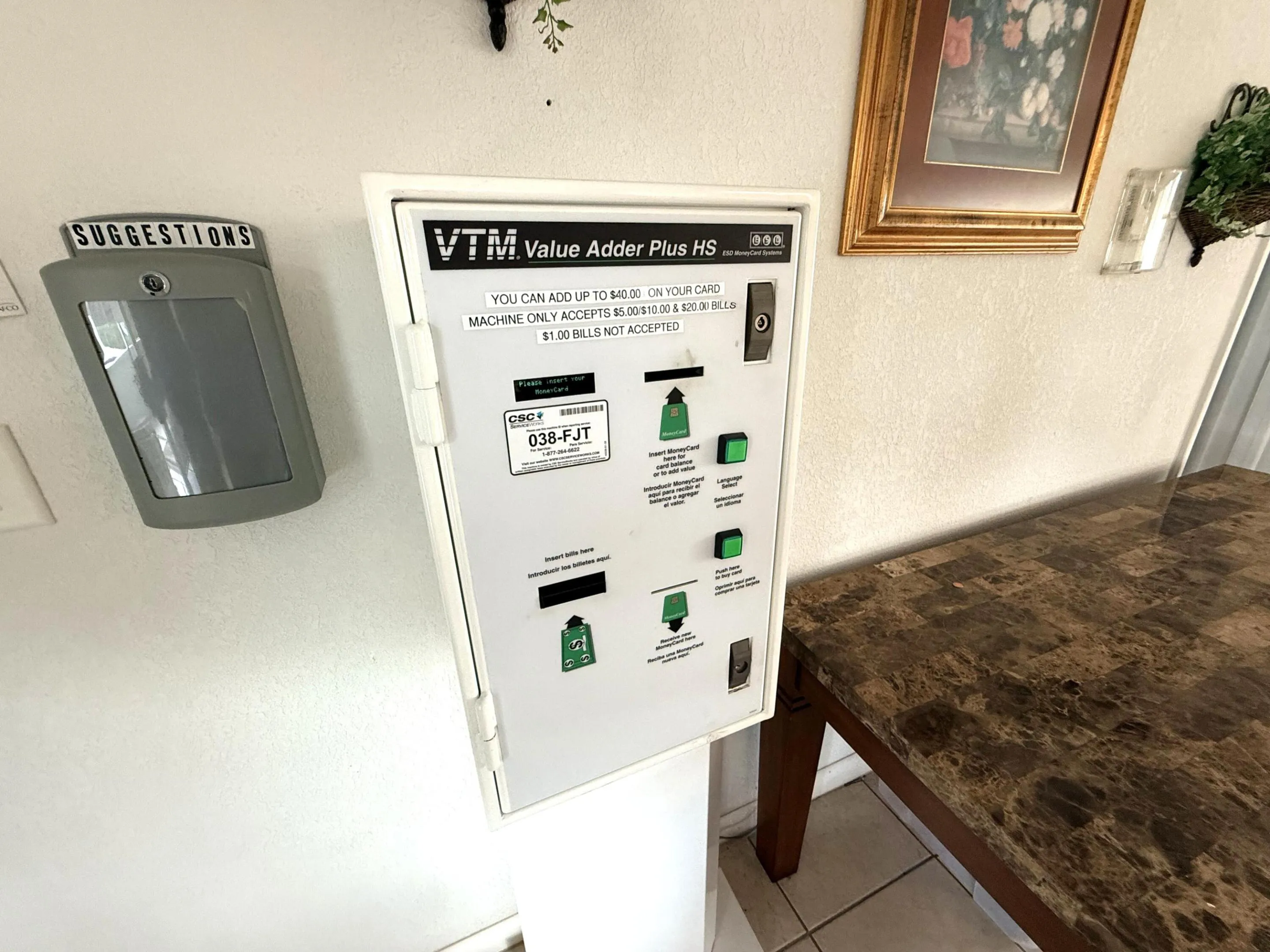 YOU CAN ADD MONEY AT THE MACHINE OR ONLINE FOR THE USE OF THE USE OF LAUNDRY