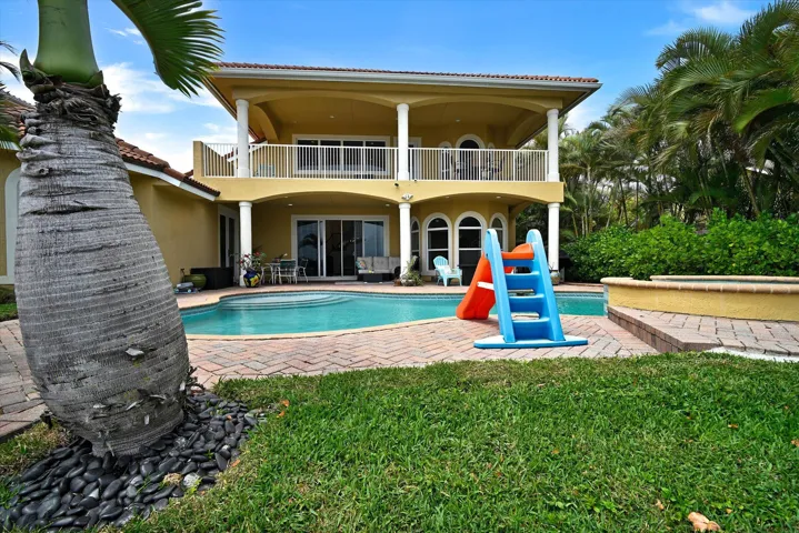 Back Yard Looking towards Pool & House