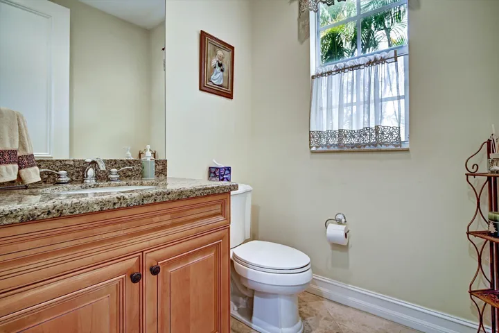 1/2 Bath on First Floor