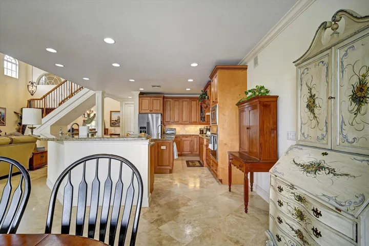Kitchen facing West