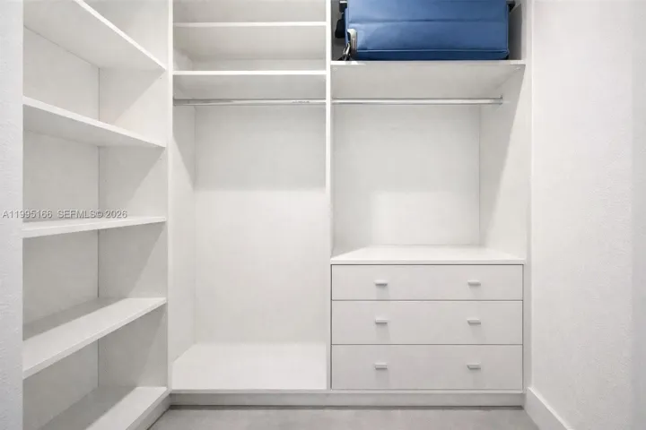 Custom-designed closet maximizing storage and organization