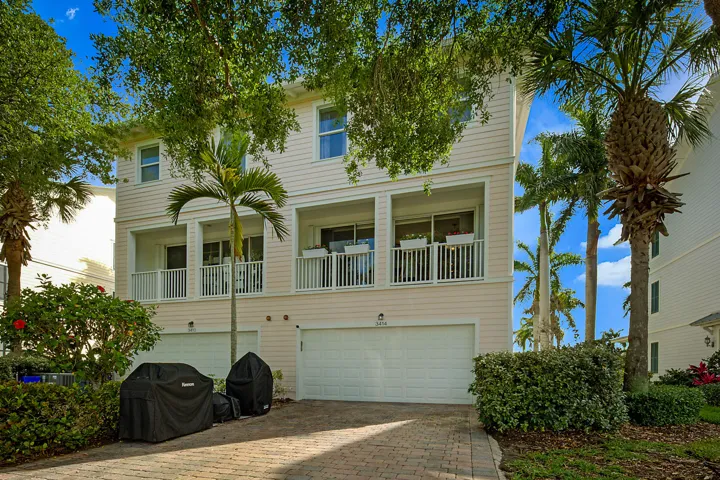 rear 2 car garage and driveway