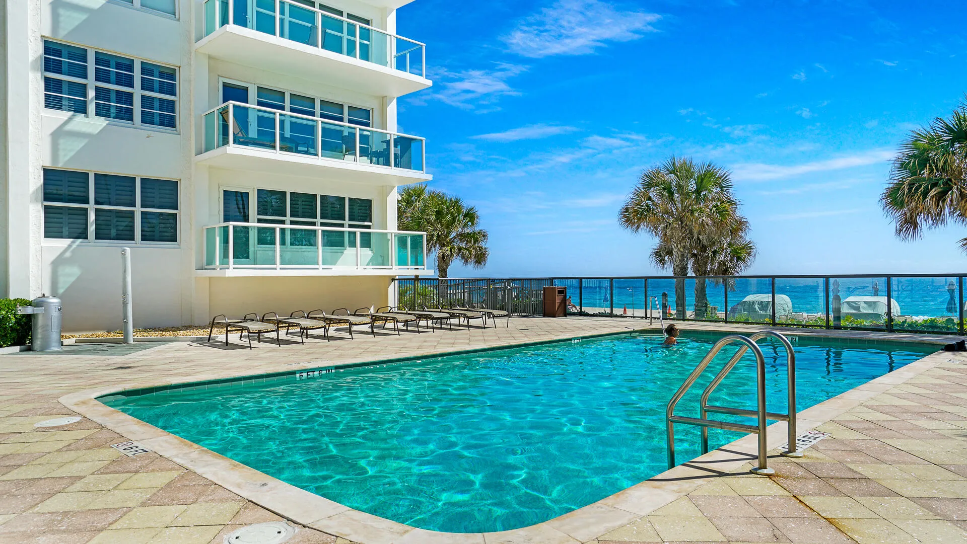 the pool