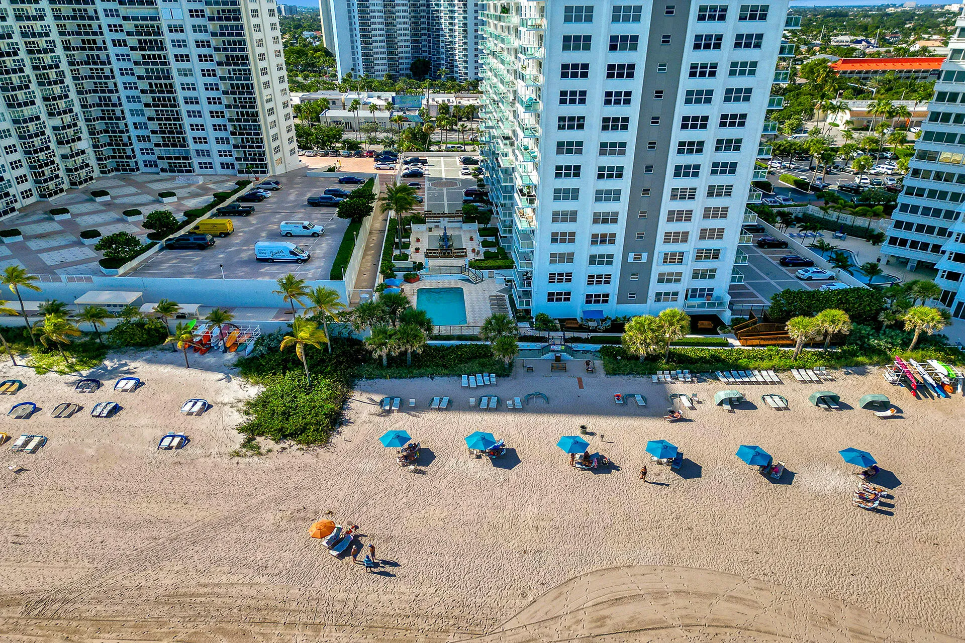 the beach