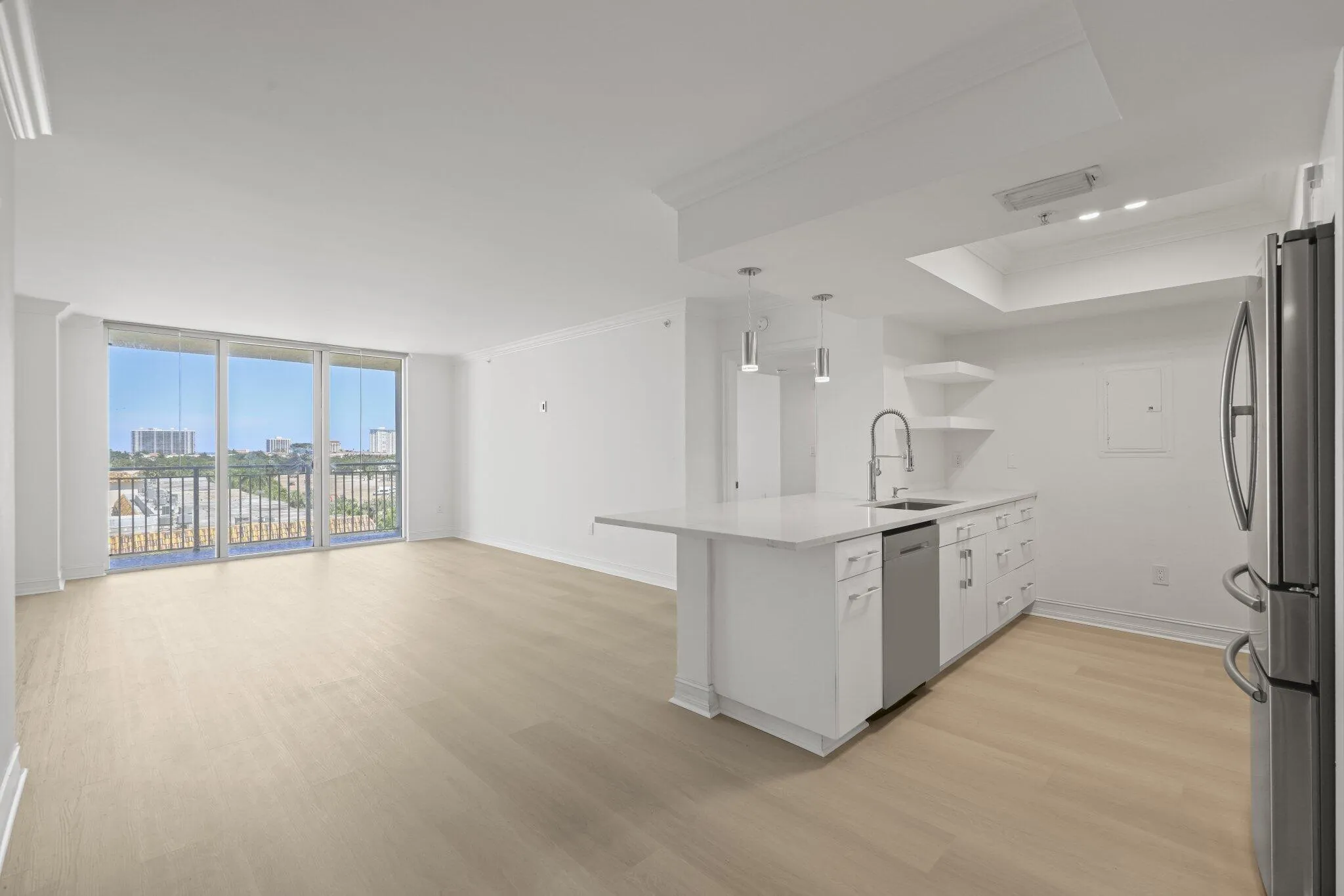 KITCHEN AND LIVING