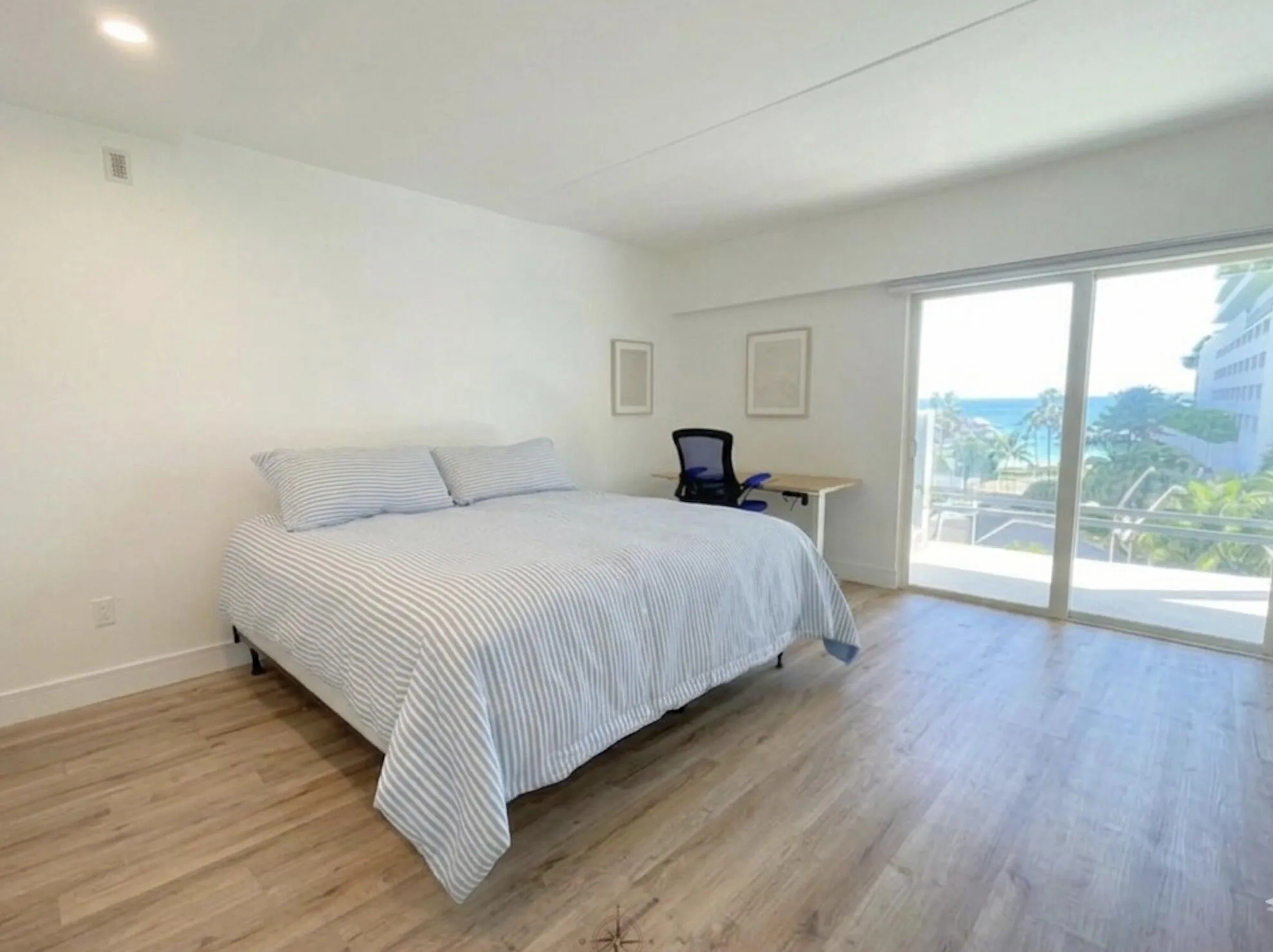 Bedroom with ocean view