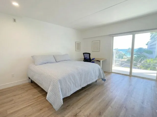 Bedroom with ocean view